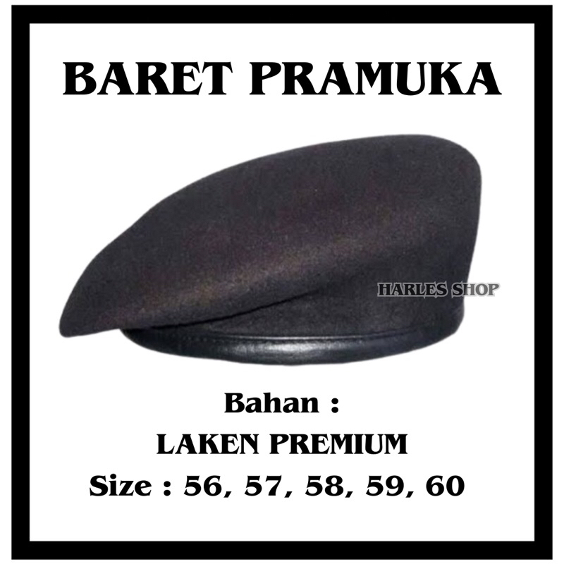 BARET PRAMUKA LAKI- LAKI SD SMP SMA PREMIUM