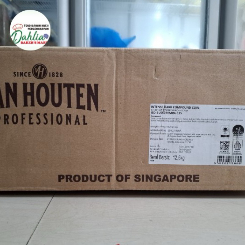 

Van Houten Professional DARK Compound Coins Coklat Koin Kemasan REPACK