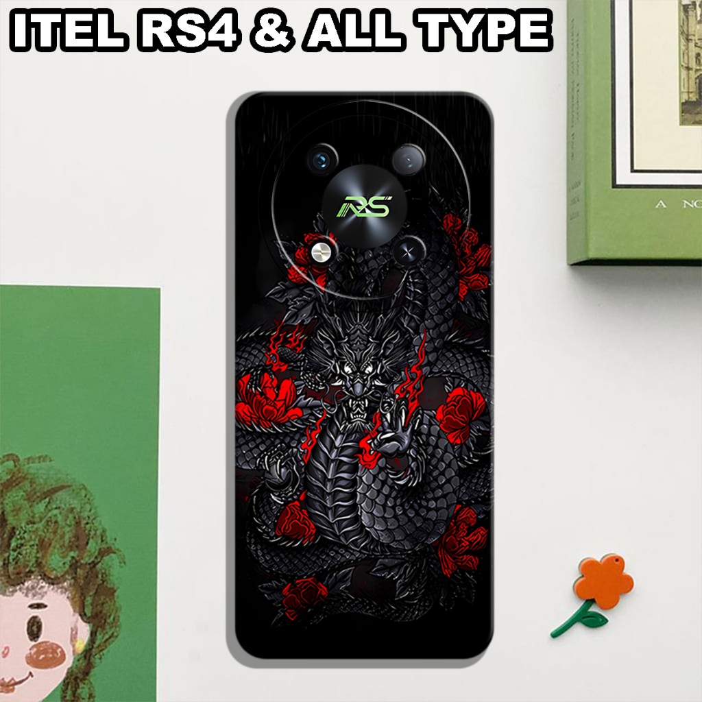 CC27/ Softcase karet lentur untuk ITEL RS4/Motif cowok/case ITEL RS4/kesing ITEL RS4/silicon ITEL RS