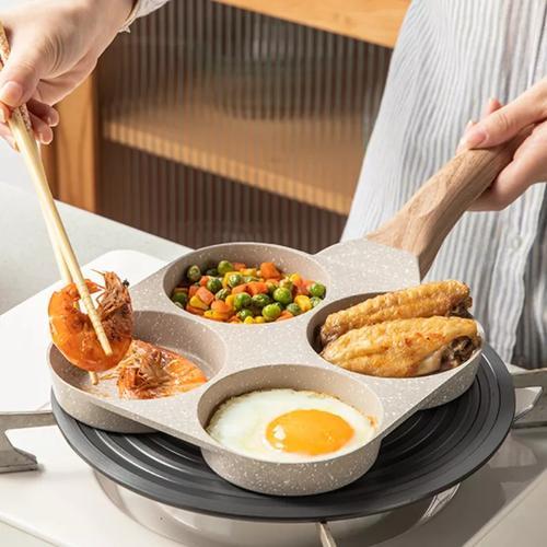 Panci Goreng Omelette Telur Cetakan Kue Panci 1 Sekat 3 Sekat