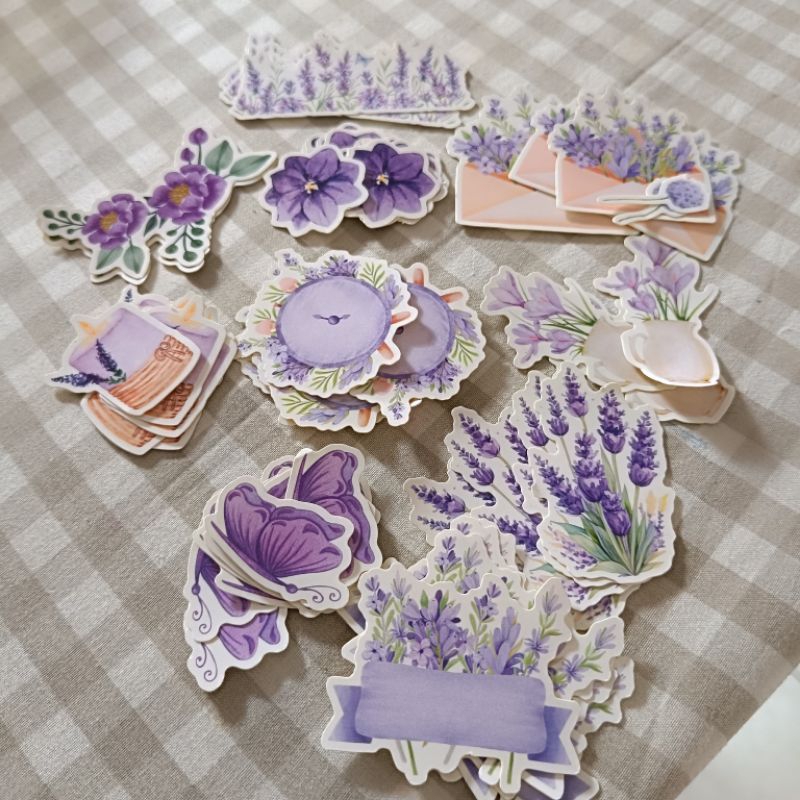 

sticker jurnaling ungu