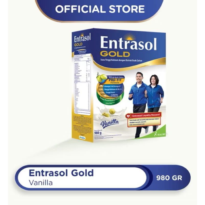 

Susu Entrasol Gold Vanila / Coklat 560gr - Entrasol Gold 560 / 980 gram