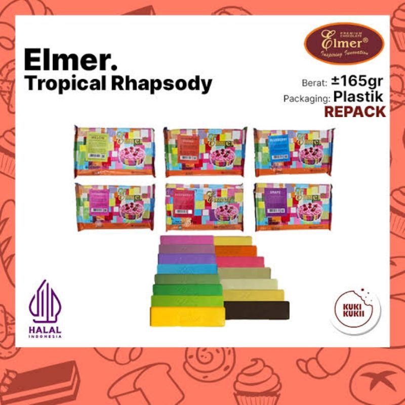 

[ 167 GRAM ] Elmer Tropical Rhapsody Coklat Warna Elmer 167 Gram