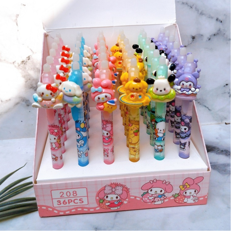 

(1PC) PULPEN SANRIO KAWAI MOTIF DONUT LUCU-PULPEN GEL 0.5 SANRIO HITAM LUCU