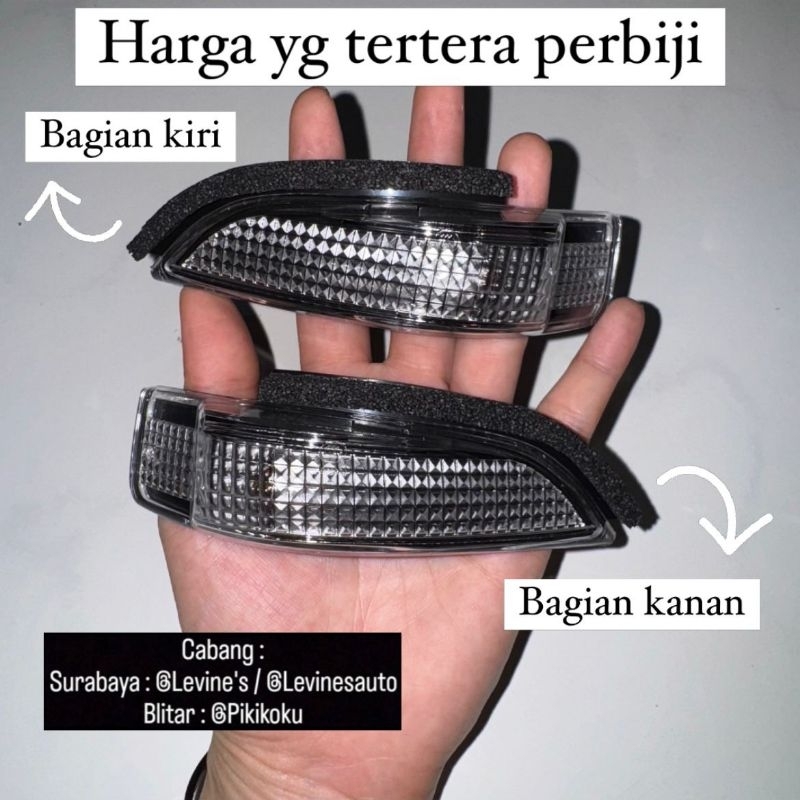 lampu sein spion calya kualitas bagus (harga perbiji)  merk Emgi / lampu sen spion sigra / lampu sei