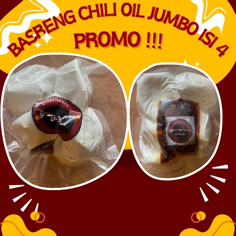 

PROMO ! Basreng chili oil JUMBO isi 4