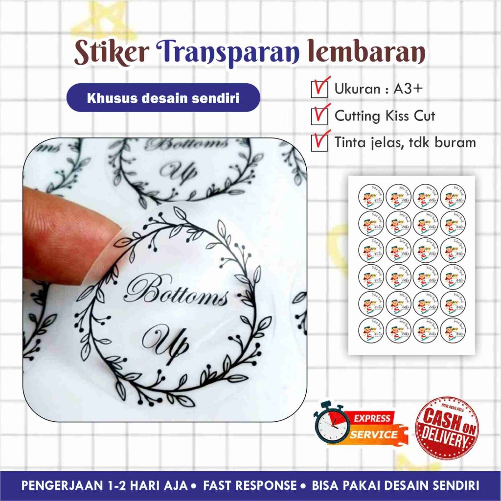 

STIKER TRANSPARAN BULAT CUTTING KISS CUT LEMBARAN / DESAIN SNDR / DESAIN SIAP CETAK / PRINT AND CUT