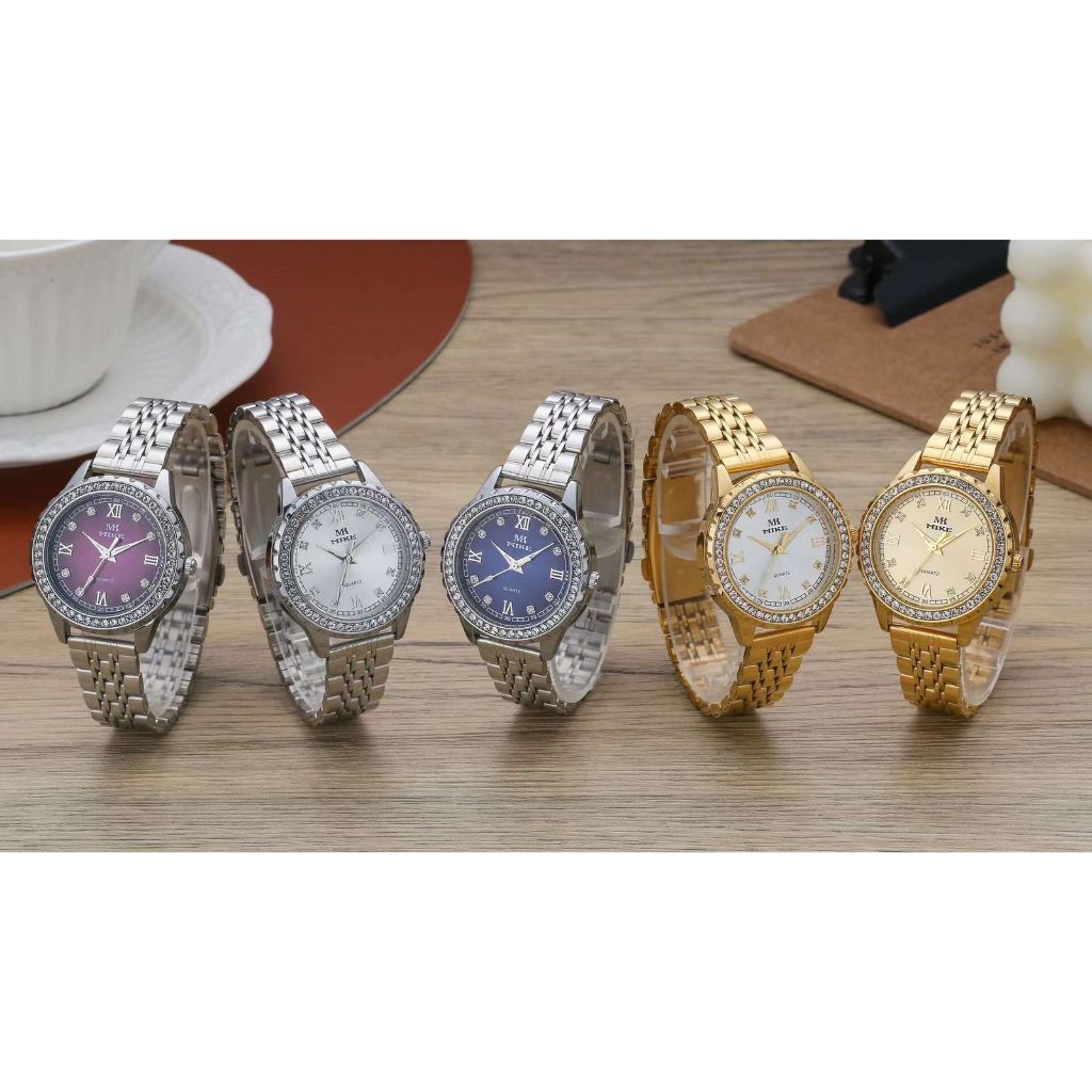 MK MIKE JAM TANGAN WANITA/FREEBOX+BATTERAI CADANGAN/8437