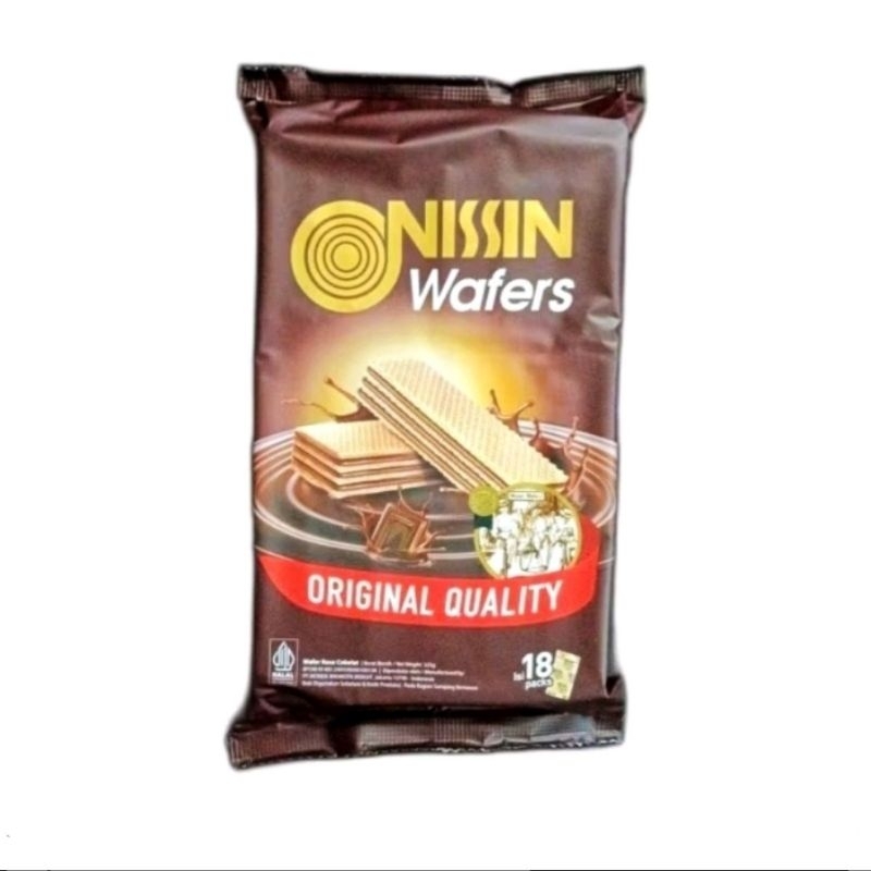 

Nissin wafers original coklat 325g