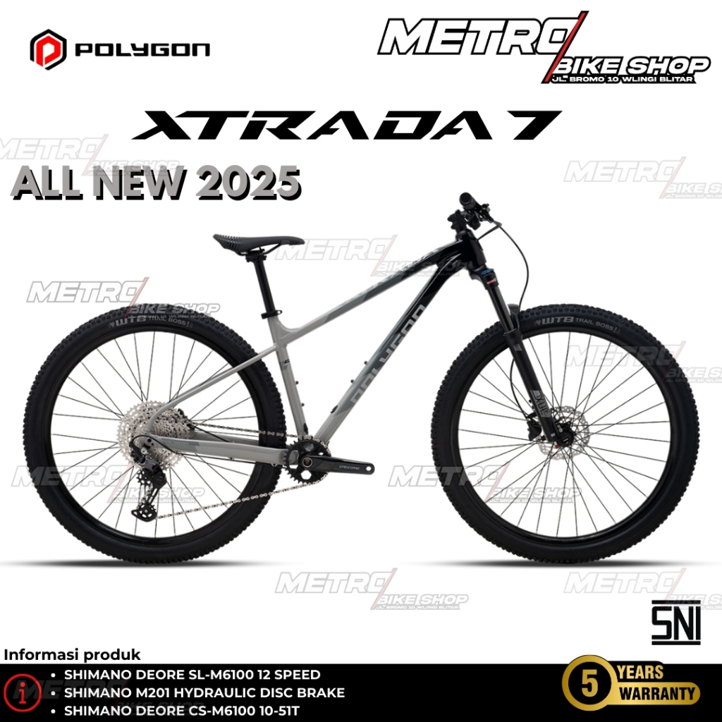 Polygon Xtrada 7 ALL NEW 2025 Sepeda gunung Polygon Sepeda MTB Sepeda XC size M