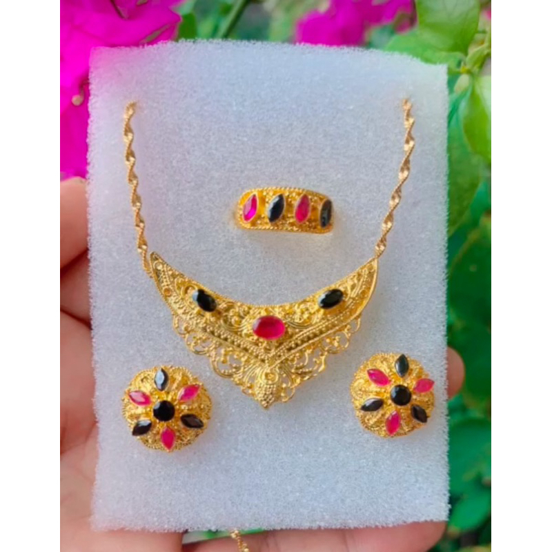 Set Alpaka Kalung Minang