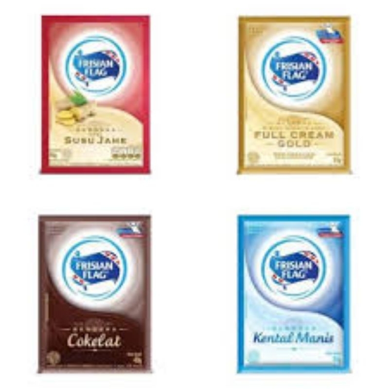 

Susu Frisian Flag sachet 1 renceng (40g×6pcs) 3 varian rasa