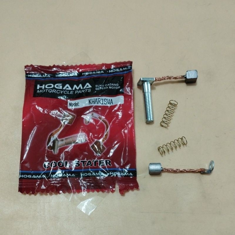 HOGAMA COOL STARTER KARISMA KPH /SUPRA X 125 /KHARISMA /ARANG ARENG DINAMO STATER /CARBON BRUSH