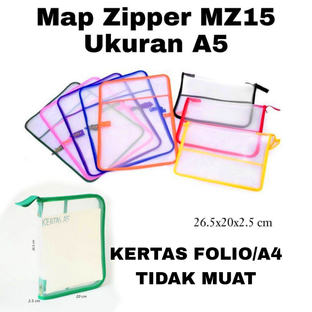 

SOS Map Zipper MICROTOP MZ15-A5(minimal 6) / Map Resleting / Map File / Map Sleting/File Holder
