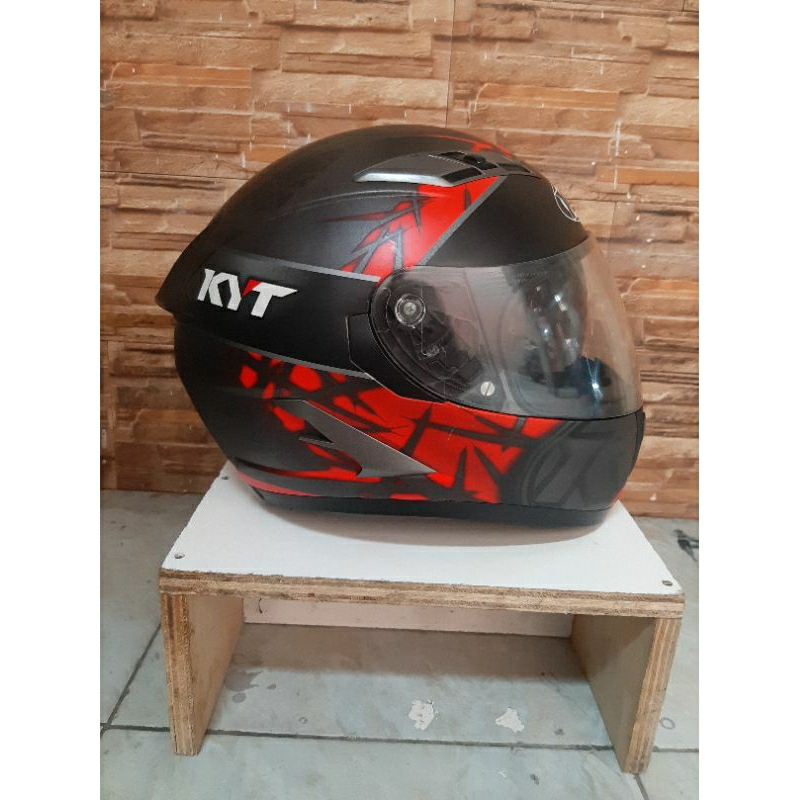 Helm Kyt Falcon FR Spike Double Visor  Size L (Bekas)