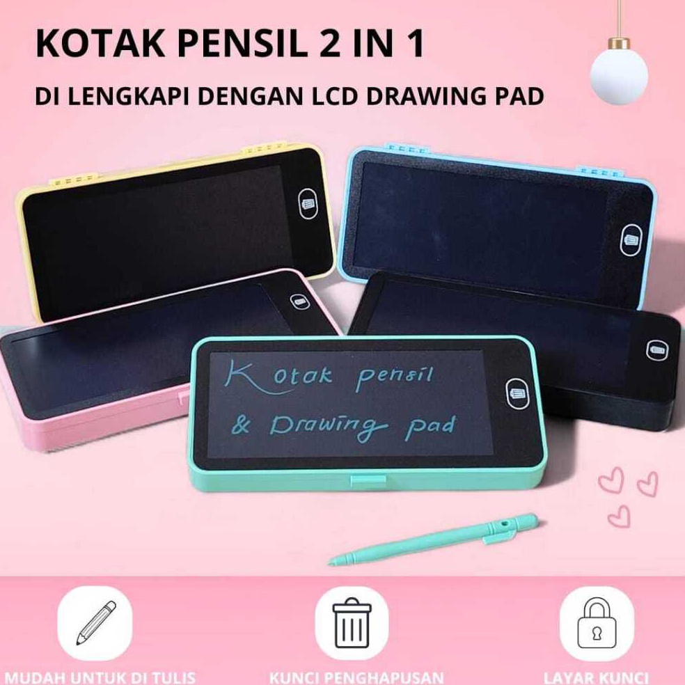 

KODE L72S Drawing Box Kotak Pensil Dan Papan Coret Kreatif Anak Dengan Digital Pad Edukasi