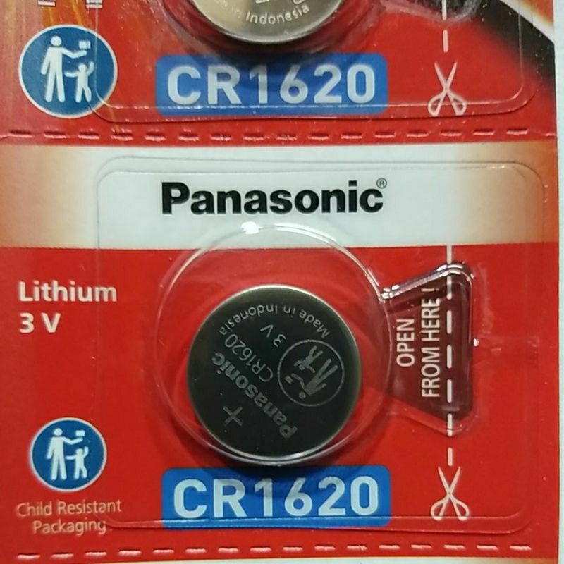 Baterai Panasonic CR1620 CR 1620 Lithium 3 V