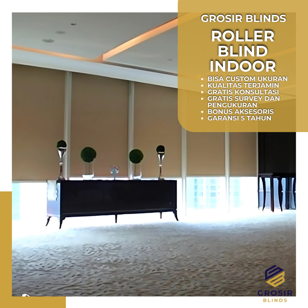 Roller Blind Indoor harga Grosir Tirai Blind Gorden Roller Blind Kualitas Premium