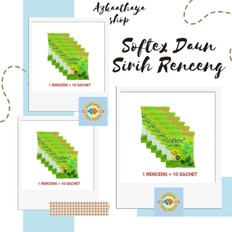 SOFTEX DAUN SIRIH RENCENG ISI 10 SACHET