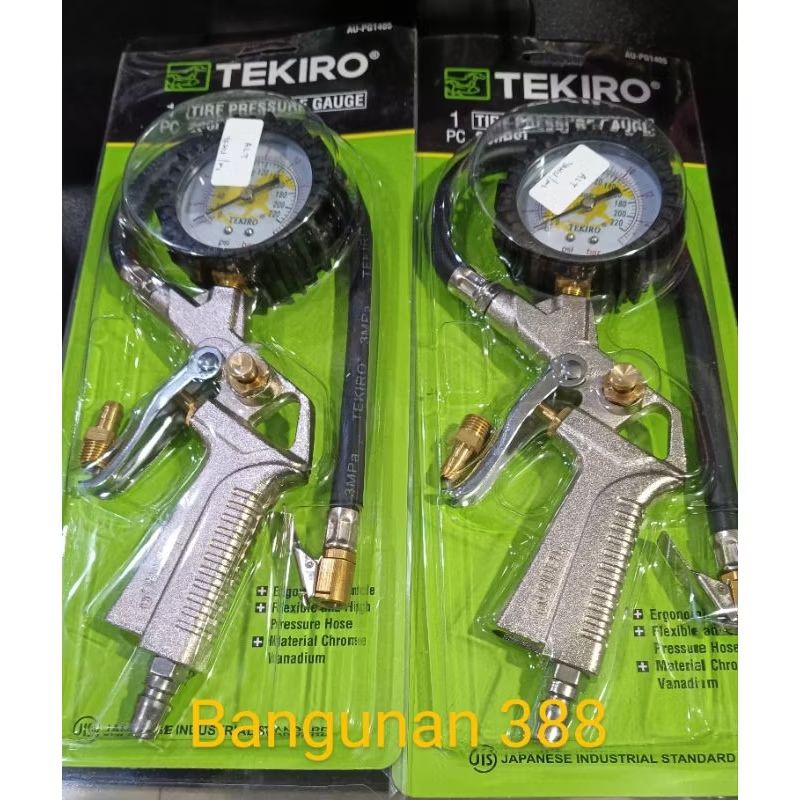 Gun Penambah Tekanan Angin Ban/Alat Pengukur Tekanan Ban Mobil Motor