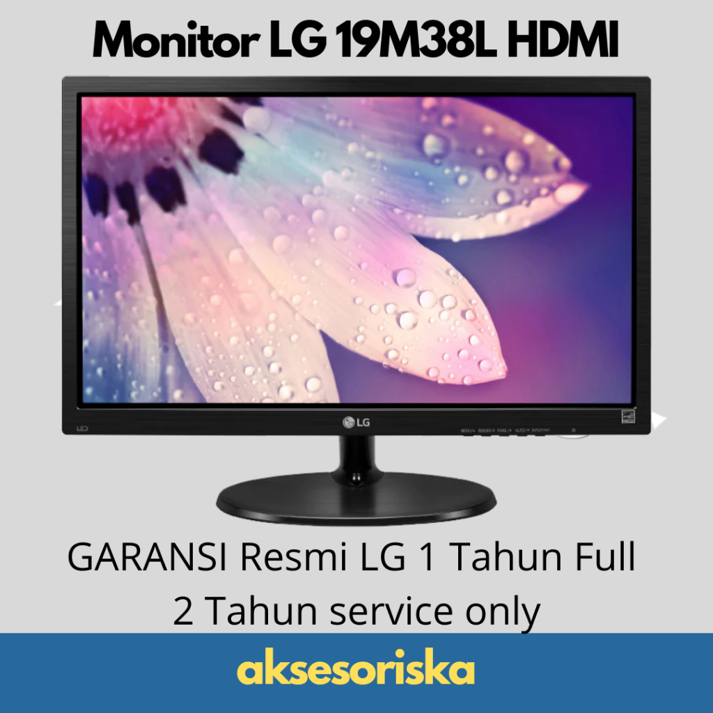 Monitor LG LED 19" 19INCH 19 INCH 18.5" 19M38 19M38L 19M38L-B HDMI VGA 75Hz