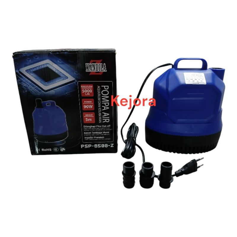 Kandila Pompa Air Kolam Koi PSP 8500 Z 5000 LPH Water Pump Pompa Kolam Ikan Koi PSP8500Z