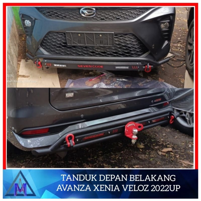 Paket Tanduk Depan Belakang Avanza Xenia Veloz 2022 2023 2024 Cobra Besi Bumper Depan Belakang Avanz