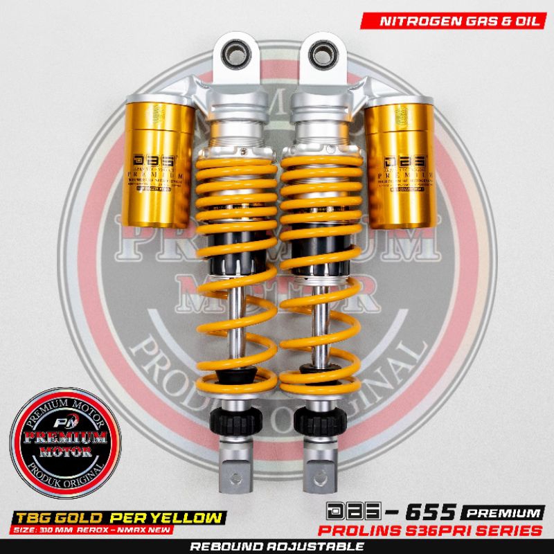 Shock DBS 655 premium 310mm AEROX - NEW NMAX original DBS by MGV