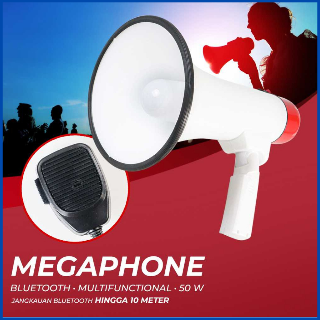 COD JACAR Toa Megaphone Bluetooth speaker untuk jualan keliling dagang cas charger 50 W