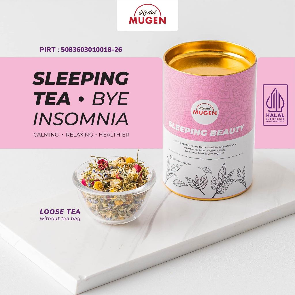 

Kedai Mugen | Artisan Tea - Sleeping Beauty Anti Insomnia - Teh Bunga Herbal Chamomile Blend 20g