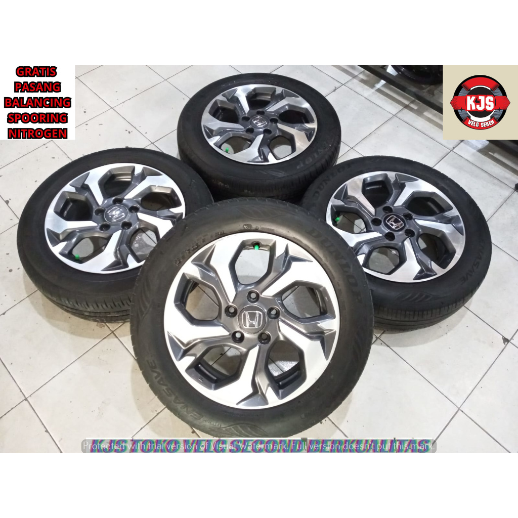 VELG OEM SECOND COPOTAN BRV RING 16 LEBAR 6 RATA LOBANG PCD 5X114.3 OFFSET 50 WARNA GREY POLISH + BA