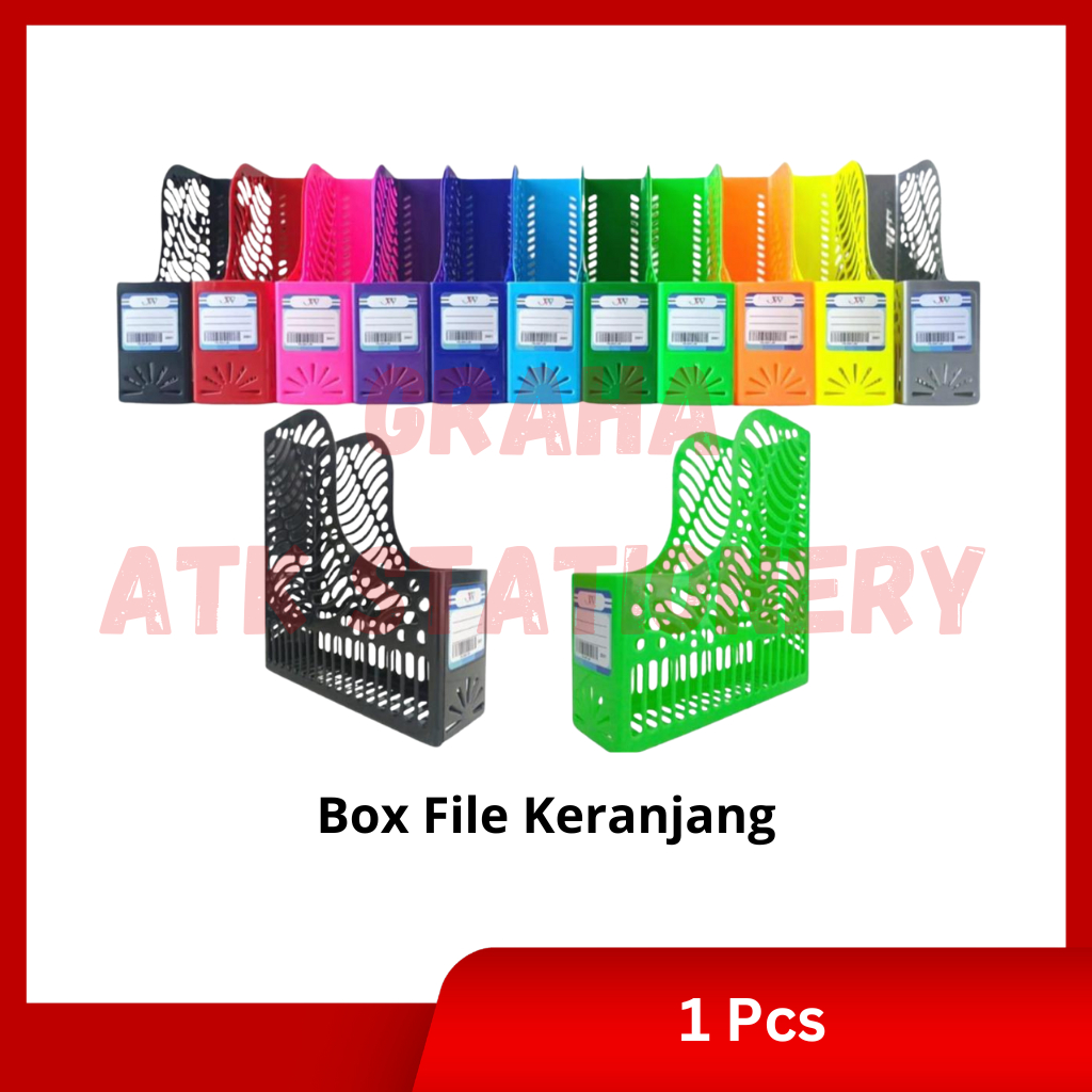 

[1 Pcs] Box File Keranjang Murah / Organizer / Penyimpanan Buku Kertas Murah