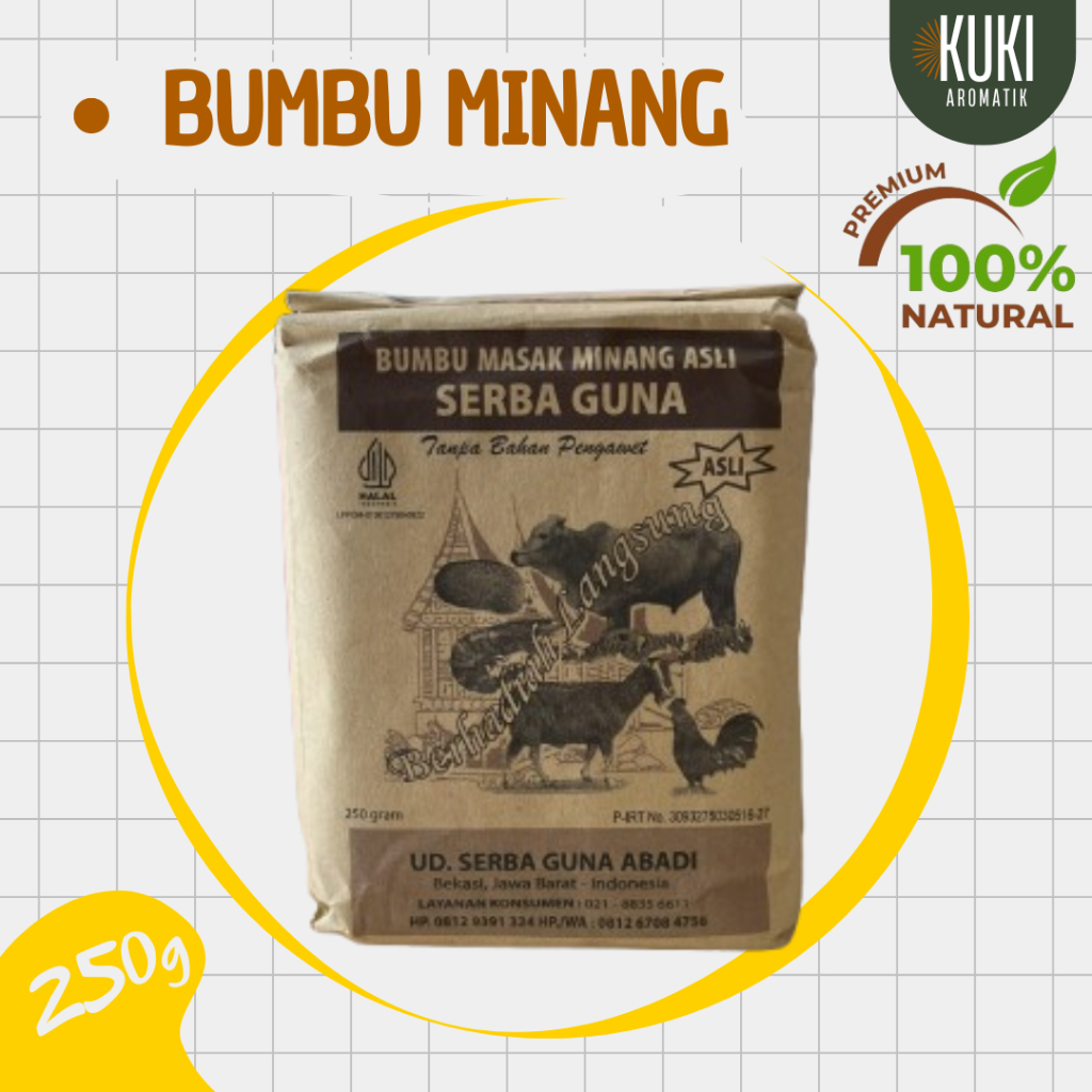 

Bumbu Serbaguna Asli Minang 250g | 100% Natural | Premium