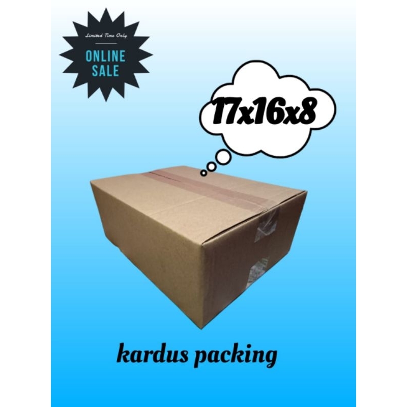 

kardus packing 17X16X8 kardu kecil kardus sedang