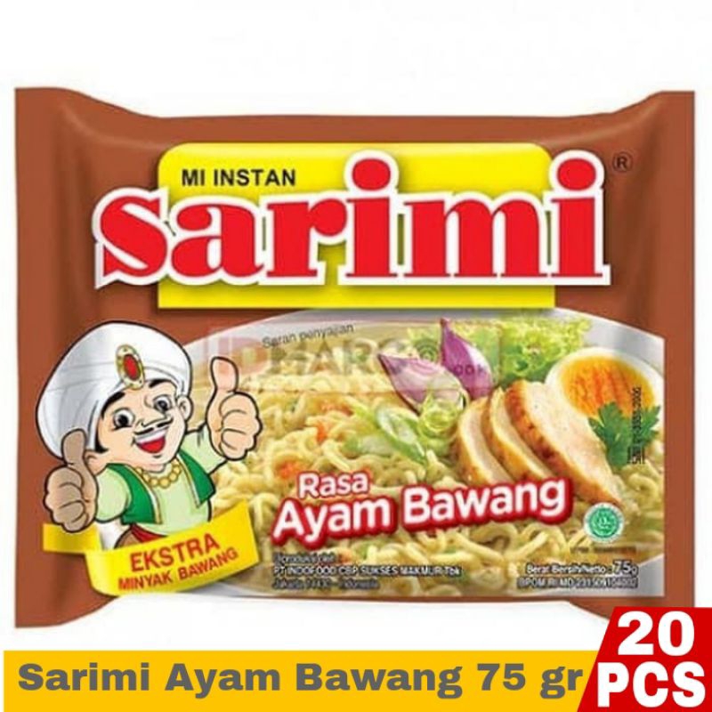 

Mie Instan Sarimi Rasa Ayam Bawang 75 gr isi 20 Pcs