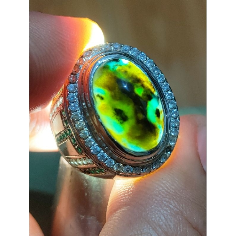 bacan doko coklat merah hq perak hanmade