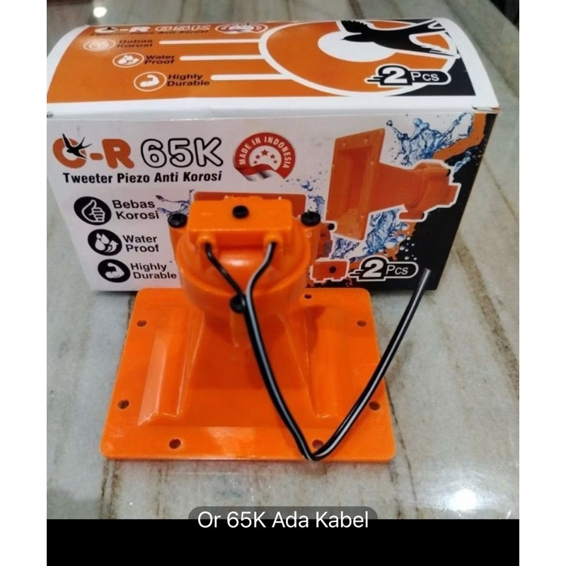 Tweeter piezo orange 65 or65K ada kabel / Speaker Orange Or 65 / Speaker Walet Orange OR 65 original