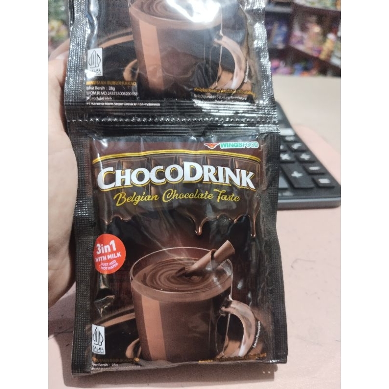 

Chocodrink 1 renceng isi 10 sachet @28 gr