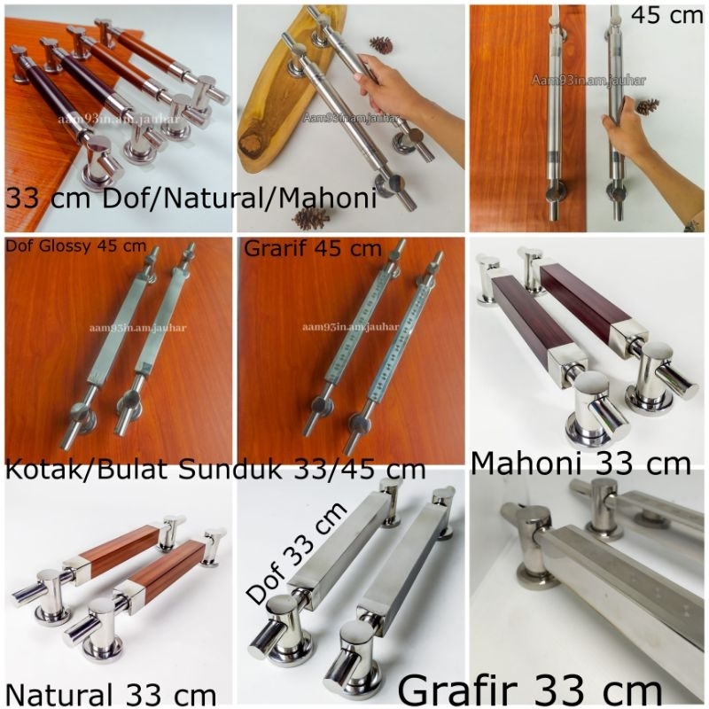 Handle Pintu Rumah tanggung 33 cm / medium size 35 cm / Panjang & Besar 45 cm Tarikan Gagang Kunci K