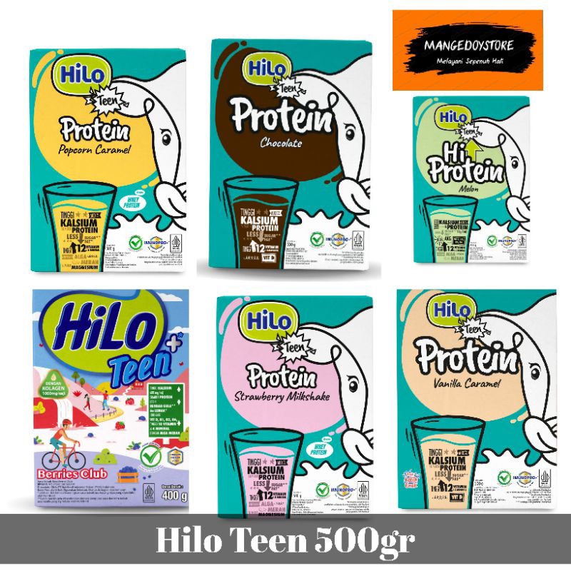 

HiLo Teen Chocolate 500gr/ Strawberry Milkshake 500gr/Teen Taro 500gr