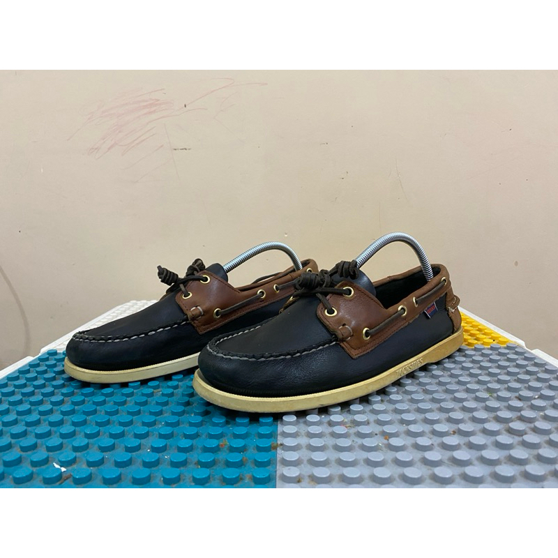 Sebago Docksides Classics Leather Black Brown Second