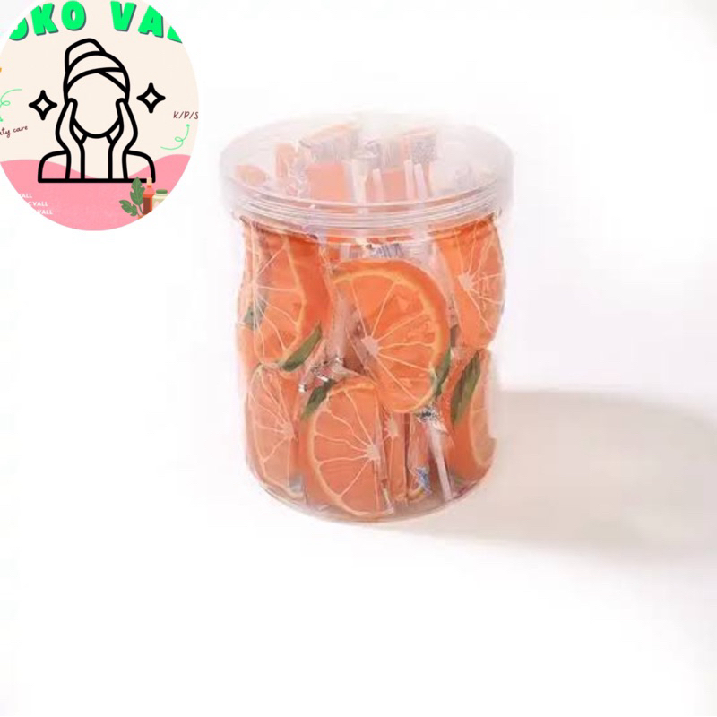 

Permen B enak rasa jeruk