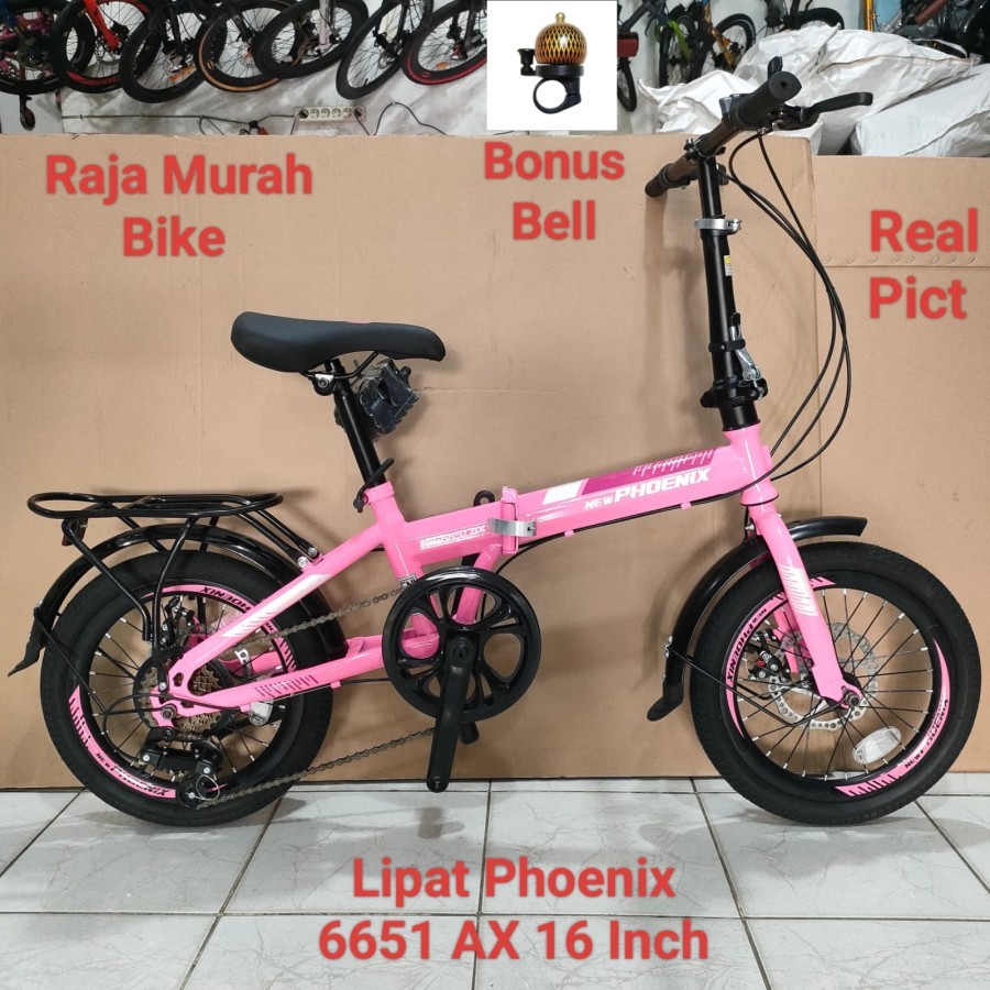 Sepeda Lipat Phoenix 16 Inch NP-6651 AX Sepeda Lipat 16 Inch Phoenix NP 6651 AX Sepeda Lipat