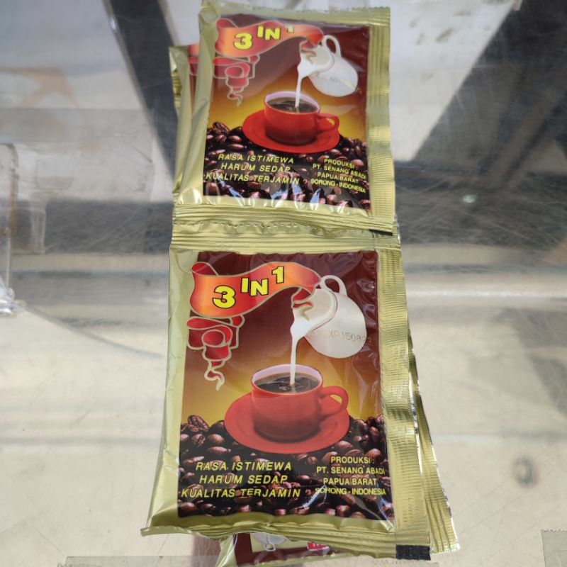 

kopi Papua asli 3 in 1/ oleh oleh khas papua