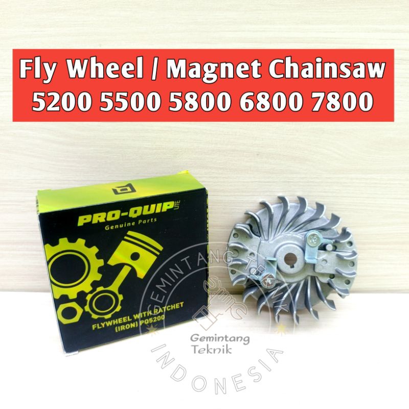 Fly Wheel Magnet Chainsaw Senso 5200 5500 5800 6800 7800 Merk PRO-QUIP ORIGINAL