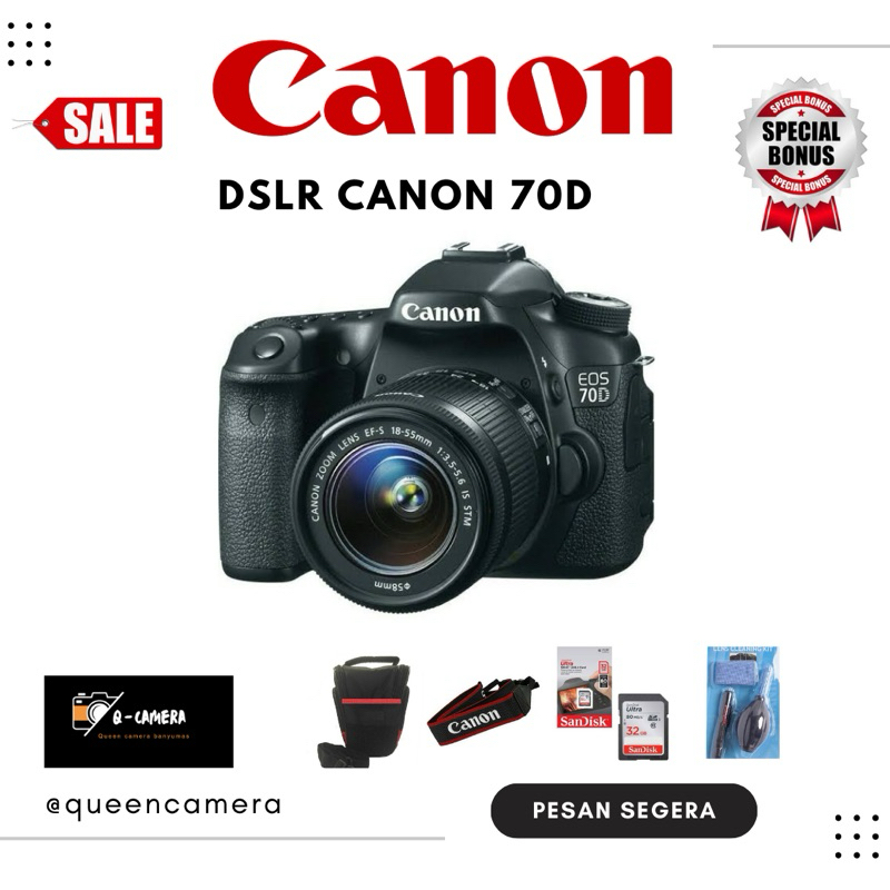 dslr Canon 70d TERMURAH BERKUALITAS DAN BERGARANSI