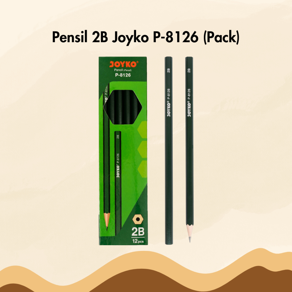 

Pensil 2B Joyko P-8126 1 Pack Isi 12 Pencil Hexagonal