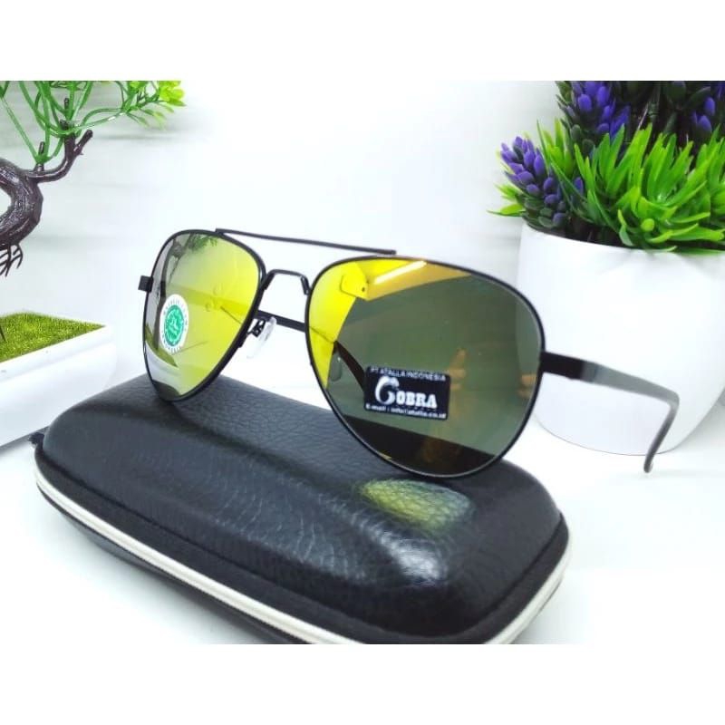 Kacamata Cobra Pria Keren / Kacamata Polarized original Sunggless ((Free Box))