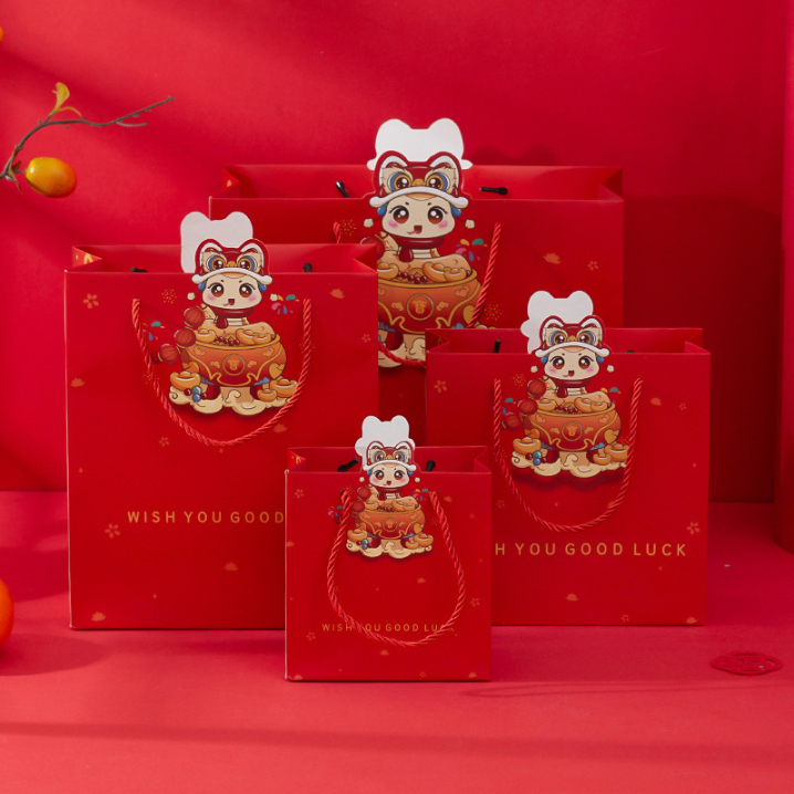 

[ORGM] ULAR 2025 UKURAN LENGKAP| Paper Bag Imlek Motif Ular Gift Bag Kantong Hampers Ular Kantong Jeruk