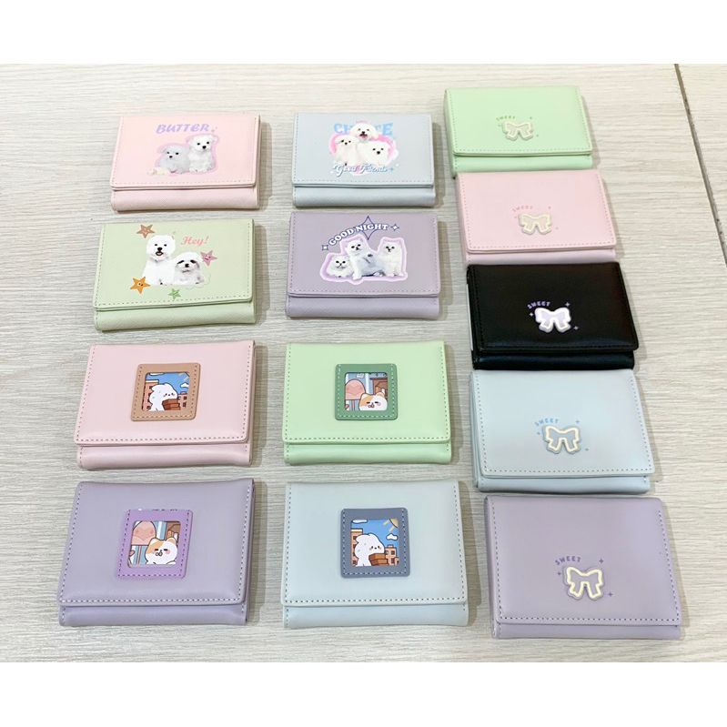 MINISO dompet lipat wanita karakter lucu